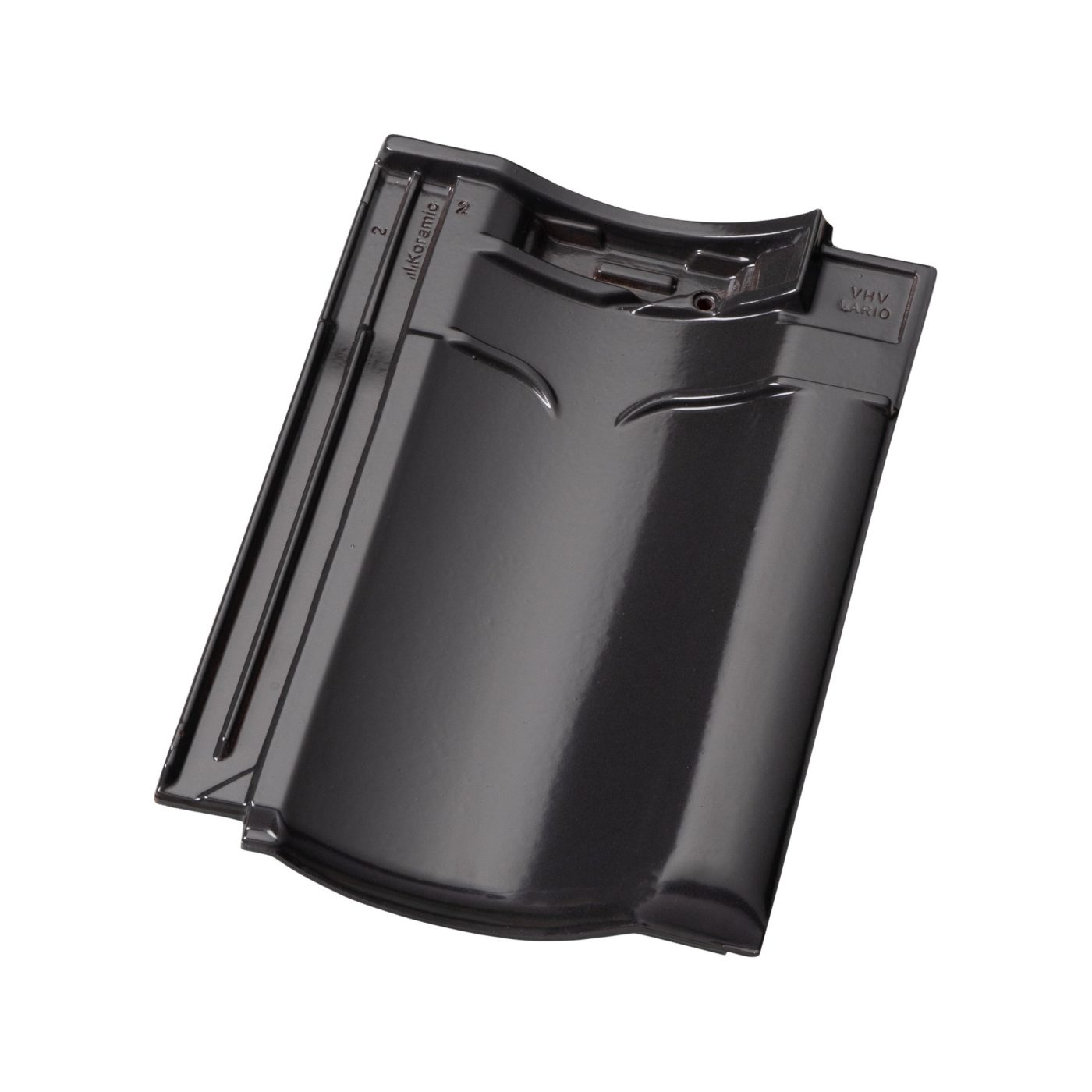 Productshot of the VHV Vario leizwart verglaasd (756) dakpan