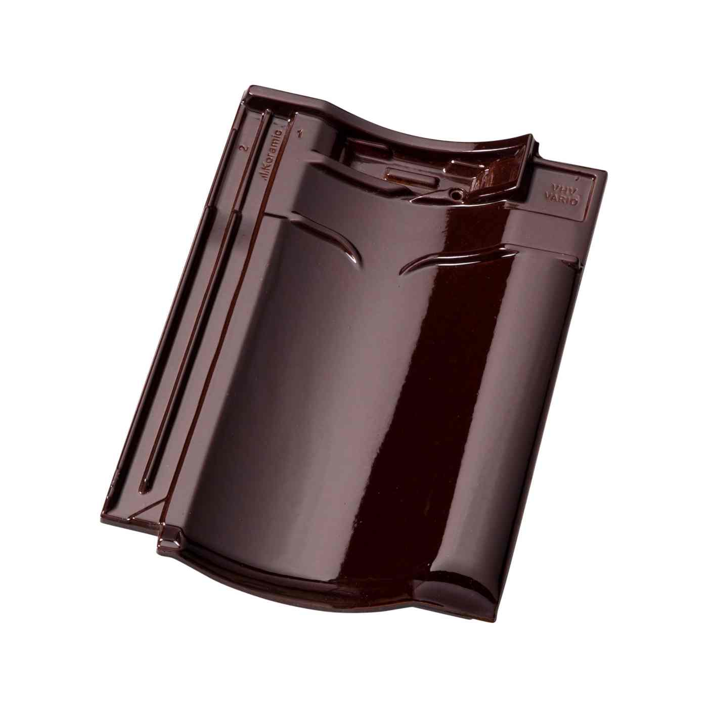 Productshot van de VHV Vario wijnrood verglaasd (614) dakpan