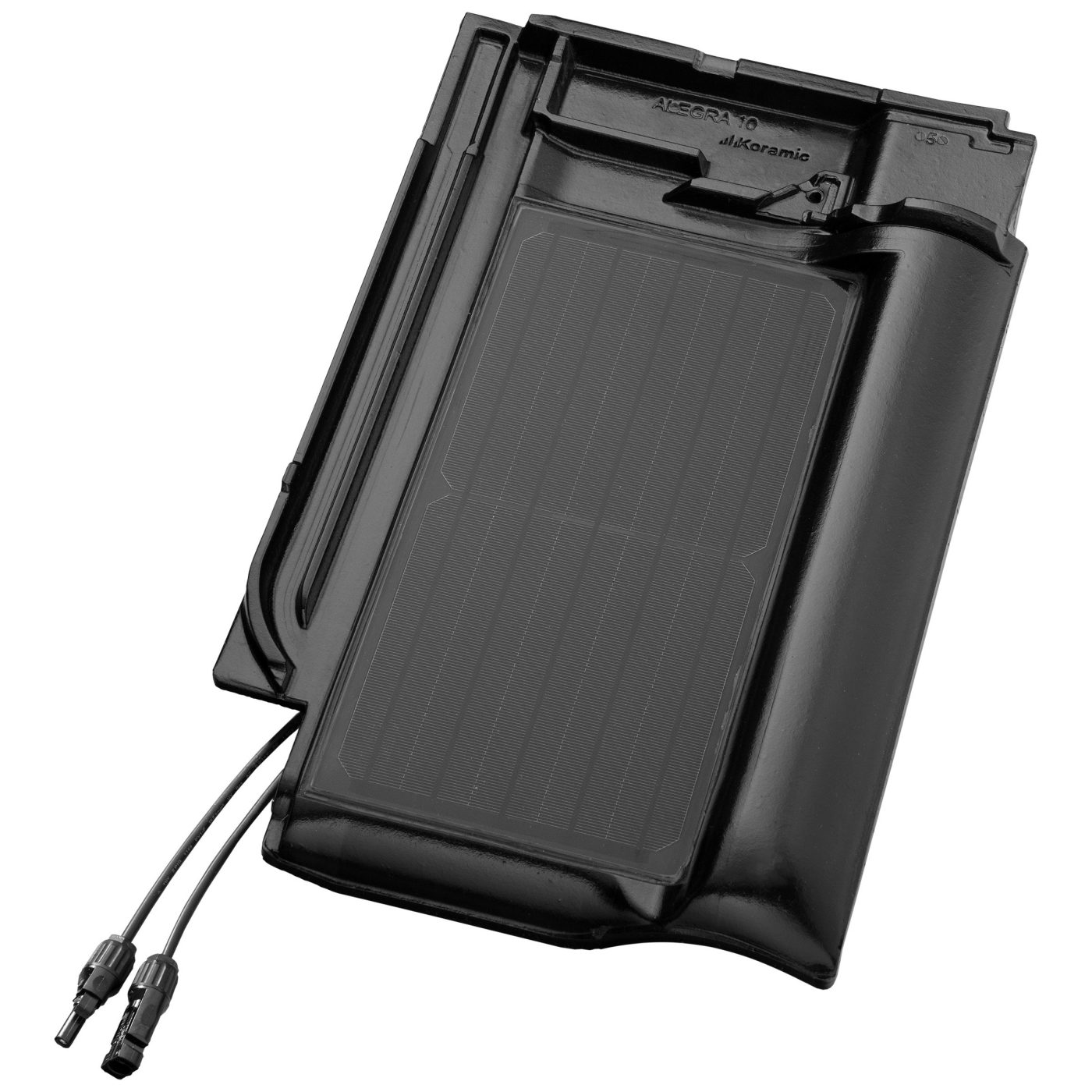 Productshot van de Alegra 10 WeVolt zwart edel-engobe Zonnedakpan