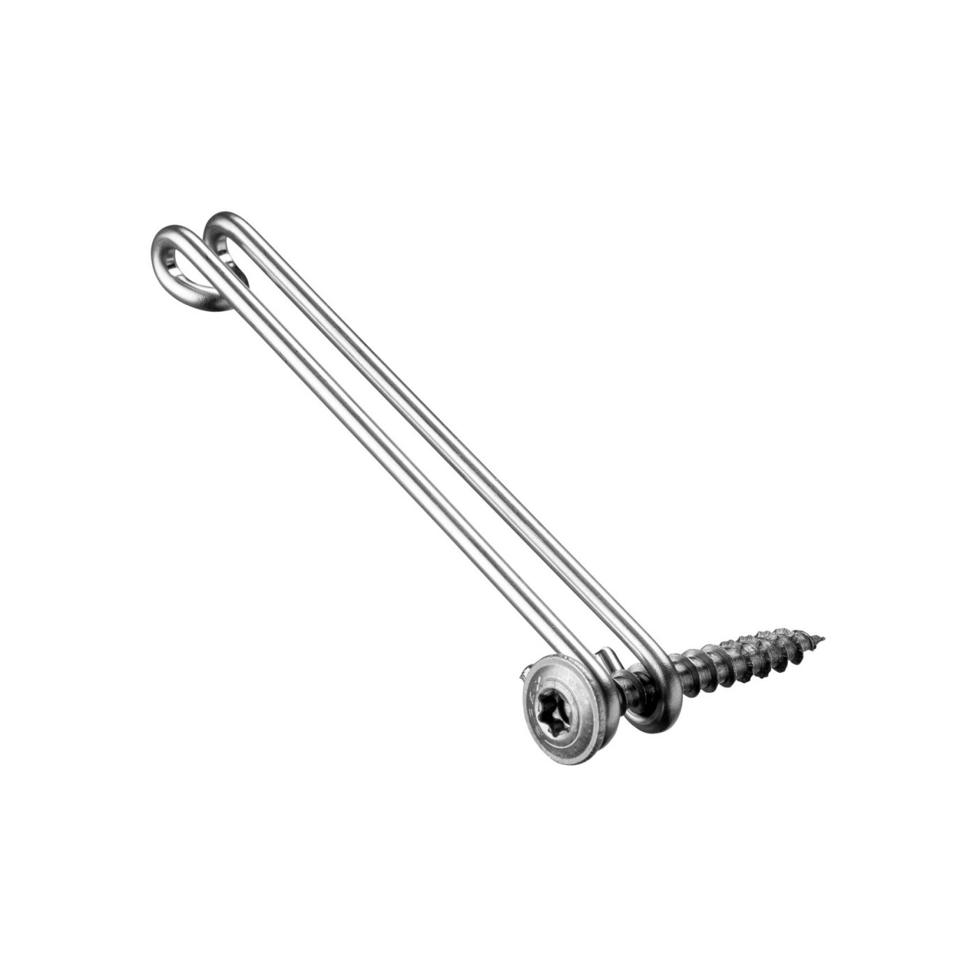 Productshot van de X-Tile Paneelhaak met schroef