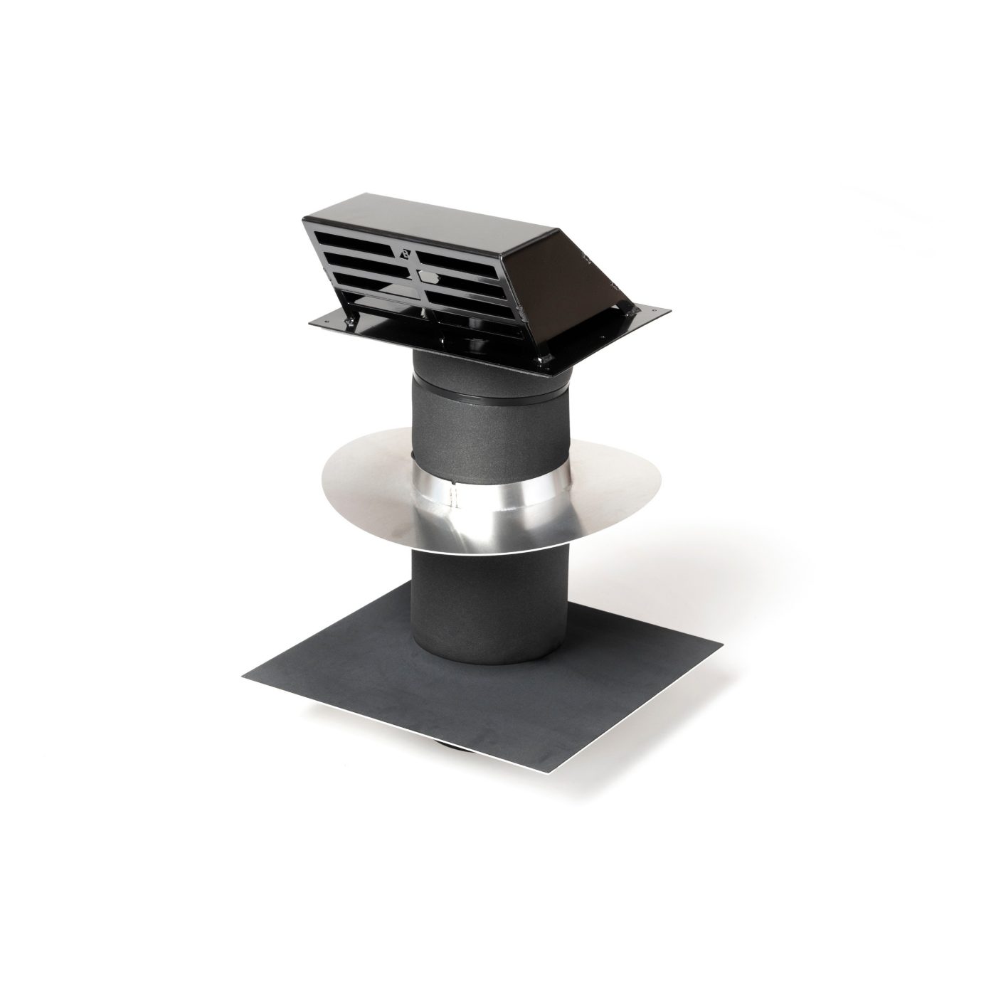 Productshot van de Wevolt X-Roof ventilatiekap zwart