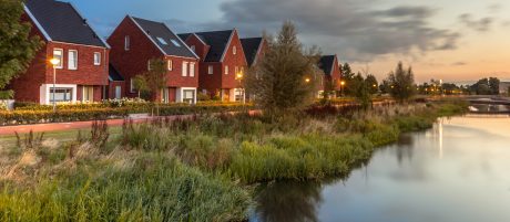 Duurzame woningen gelegd met de Alegra 10 zonnedakpan